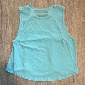 Women's Sleeveless Aqua Top
